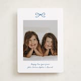 "Mini Bow" - Holiday Cards in Blue Spruce by Kelly Watkins - Front
