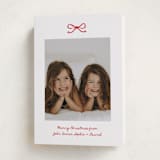 "Mini Bow" - Holiday Cards in Candied Apple by Kelly Watkins - Folded Card