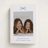"Mini Bow" - Holiday Cards in Blue Spruce by Kelly Watkins - Folded Card
