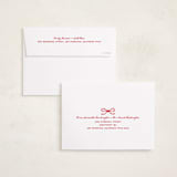 "Mini Bow" - Holiday Cards in Candied Apple by Kelly Watkins - FREE Recipient Addressing