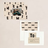 "christmas typography" - Holiday Cards in Paper by Sumak Studio - Assembled