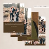 "Peaks and Valleys" - Holiday Cards in Spice by Heather Cairl - Back of Card Options