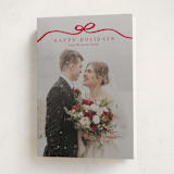 "Bow Tied" - Holiday Cards in Cardinal by Kaydi Bishop - Folded Card