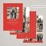 "OFFSET SPRAY" - Holiday Cards in Winter Rose by Melanie Kosuge - Back of Card