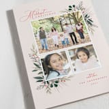 "OFFSET SPRAY" - Holiday Cards in Winter Rose by Melanie Kosuge - Detail