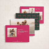 "Ribbonly Frame" - Holiday Cards in Holly Berry by Itsy Belle Studio - Back of Card Options