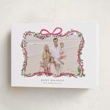 "Ribbonly Frame" - Holiday Cards in Holly Berry by Itsy Belle Studio - Folded Card