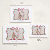 "Ribbonly Frame" - Holiday Cards in Holly Berry by Itsy Belle Studio - Formats Available