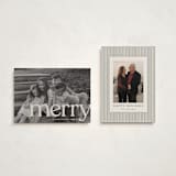 "cropped" - Holiday Cards in Cream by Ellen Schlegelmilch - Photo Orientation Options
