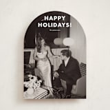 "Simple greetings" - Holiday Cards in Snowfall by Stacey Meacham - Front