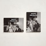 "Simple greetings" - Holiday Cards in Snowfall by Stacey Meacham - Photo Orientation Options