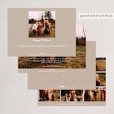 "Frozen" - Holiday Cards in Rose Quartz by Laura Hankins - Back of Card Options