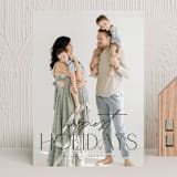 "modernist" - Holiday Cards in Coal by Kelly Schmidt - Front
