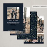 "Greenery Wreath" - Holiday Cards in Twilight by Susan Moyal - Back of Card Options