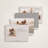 "Striped Elegance" - Holiday Cards in Linen by Kelly Schmidt - Back of Card Options
