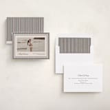 "Striped Elegance" - Holiday Cards in Linen by Kelly Schmidt - Assembled