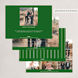 "Overlapping" - Holiday Cards in Pine by Brianne Larsen - Back of Card Options