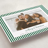"Mini Cabana Stripes" - Holiday Cards in Pine by Erika Firm - Detail