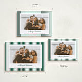 "Mini Cabana Stripes" - Holiday Cards in Pine by Erika Firm - Formats Available
