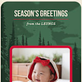 "Pine Mountain" - Holiday Cards in Pine by Alex Elko Design - Detail