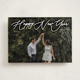 "Merry Monoline" - Holiday Cards in Snowfall by Melanie Kosuge - Front