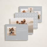 "Merry Monoline" - Holiday Cards in Snowfall by Melanie Kosuge - Back of Card Options