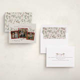 "Pine Holly" - Holiday Cards in Sugar Cookie by Everett Paper Goods - Assembled
