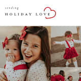 "sending holiday love" - Holiday Cards in Snow by Liz Conley - Detail
