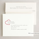 "sending holiday love" - Holiday Cards in Snow by Liz Conley - FREE Recipient Addressing