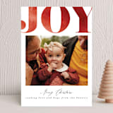 "watercolor typography" - Holiday Cards in Crimson by Karidy Walker - Front