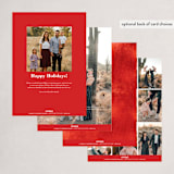 "watercolor typography" - Holiday Cards in Crimson by Karidy Walker - Back of Card Options