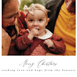 "watercolor typography" - Holiday Cards in Crimson by Karidy Walker - Detail