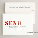 "watercolor typography" - Holiday Cards in Crimson by Karidy Walker - FREE Recipient Addressing