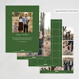 "Farmhouse Plaid" - Holiday Cards in Evergreen by Danie Romrell - Back of Card