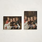 "Warmth" - Holiday Cards in Snow by Annie Clark - Photo Orientation Options