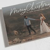 "Scripty Christmas" - Holiday Cards in Chimney Dust by Kristen Magee - Detail