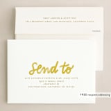 "Big joy" - Holiday Cards in Golden by Jen Owens - FREE Recipient Addressing