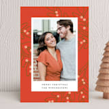 "Outlined Foliage" - Holiday Cards in Scarlet by Genna Blackburn - Front