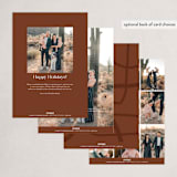 "Pathway" - Holiday Cards in Rusty by Erin L. Wilson - Back of Card Options