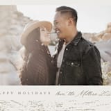 "Warm Pine" - Holiday Cards in Ecru by AK Graphics - Detail