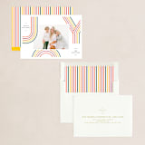 "Rainbow Tidings" - Holiday Cards in Jolly by Laura Bercovich - Assembled