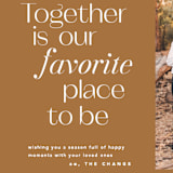 "Together is our favourite place" - Holiday Cards in Toffee by Creo Study - Detail