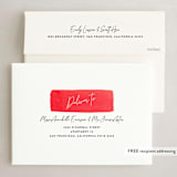 "Watercolor Frame" - Holiday Cards in Christmas Tree by Shannon Chen of Four Wet Feet Studio - FREE Recipient Addressing