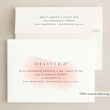 "Moda" - Holiday Cards in Blush by Carly Reed Walker - FREE Recipient Addressing