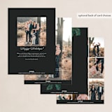 "new hope" - Holiday Cards in Midnight by Design Lotus - Back of Card Options