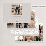 "Growing Frame" - Holiday Cards in Snowflake by Monika Torun - Back of Card Options