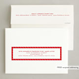 "Very Merry Christmas" - Holiday Cards in Candy Cane by Kristen Magee - FREE Recipient Addressing