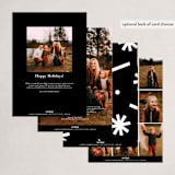 "Joy Confetti" - Holiday Cards in Midnight by Erica Krystek - Back of Card Options