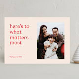 "Candid" - Holiday Cards in Peppermint by Annie Clark - Front