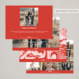 "Candid" - Holiday Cards in Peppermint by Annie Clark - Back of Card Options